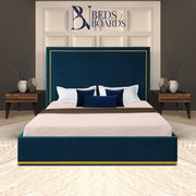 2025 Kensington Luxury Bed – Minimal Gold Trim - BedsnBoards