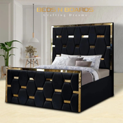 Belgravia Luxury Bed – Pyramid Panel Design with Optional Storage