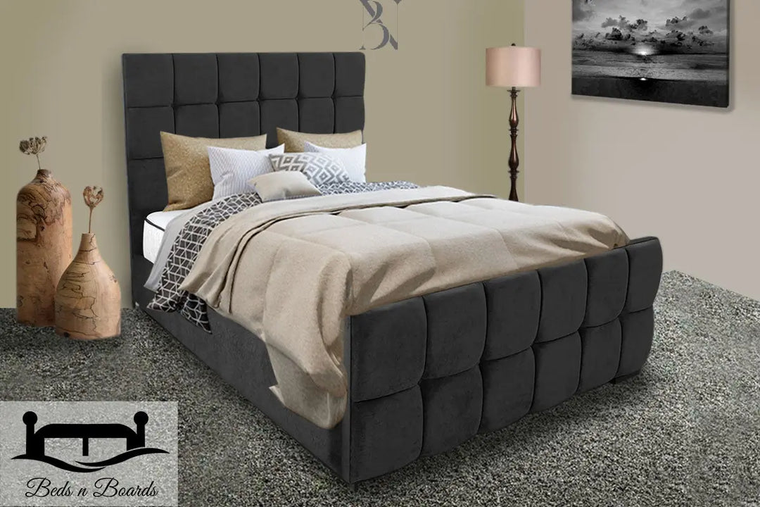 Andorra la Vella Cubed Upholstered Bed