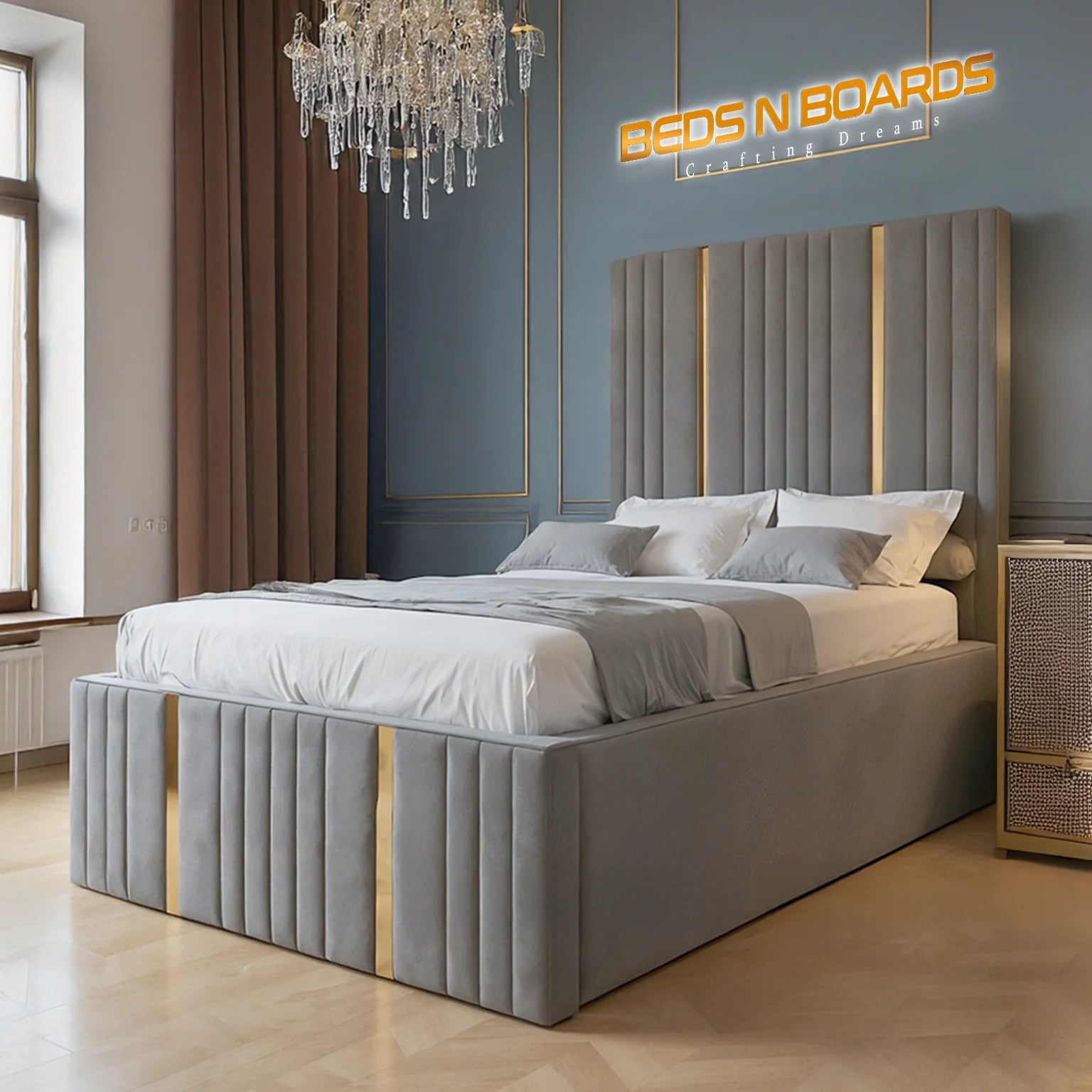 Belmont Prestige wingback bed frame