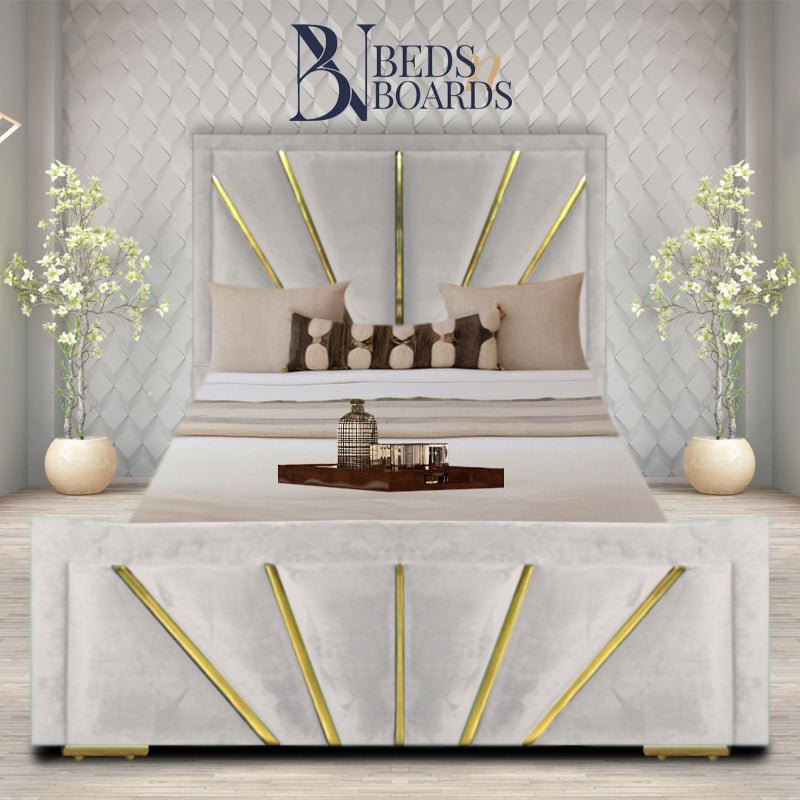 2025 Sunrise Luxury Bed – Radiant Panel Design - BedsnBoards