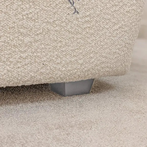 Cascade Cream Boucle Luxury Panelled Bed - BedsnBoards