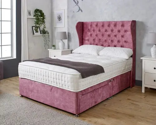 Chesterfield WingBack Ottoman Divan Bed