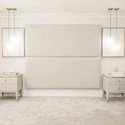 Cloud Boucle Headboard Panel - Double Width Upholstered 90cm Wall Mount - BedsnBoards