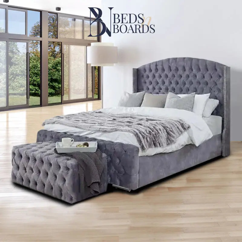 Country Stylish Luxury Bed Only Furniture