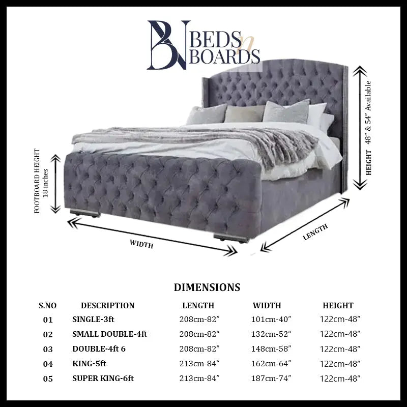 Country Stylish Luxury Bed Only Furniture