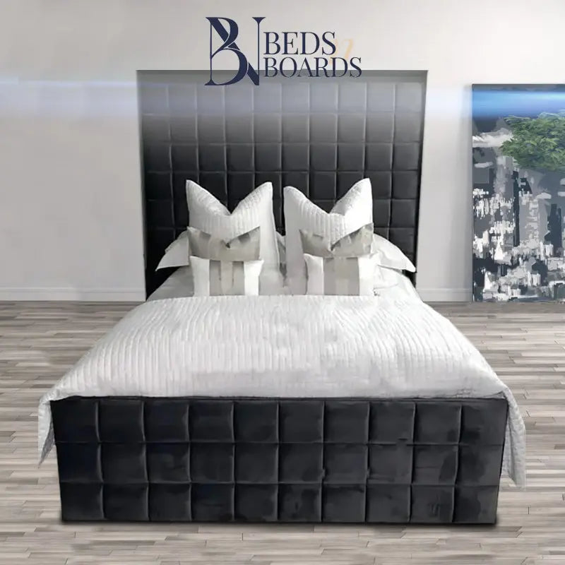 Elegance Upholstered Bed Frame Only Furniture