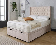 Emily Wing Ottoman Divan Bed - BedsnBoards