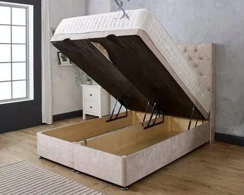 Emily Wing Ottoman Divan Bed - BedsnBoards