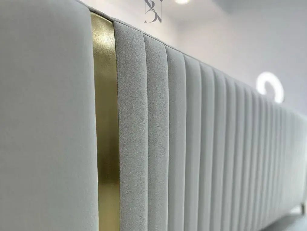 luxury golden strip beds, luxury beds