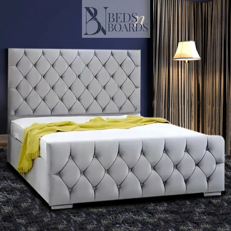 Isabella Beautiful Dotted Bed Only Furniture