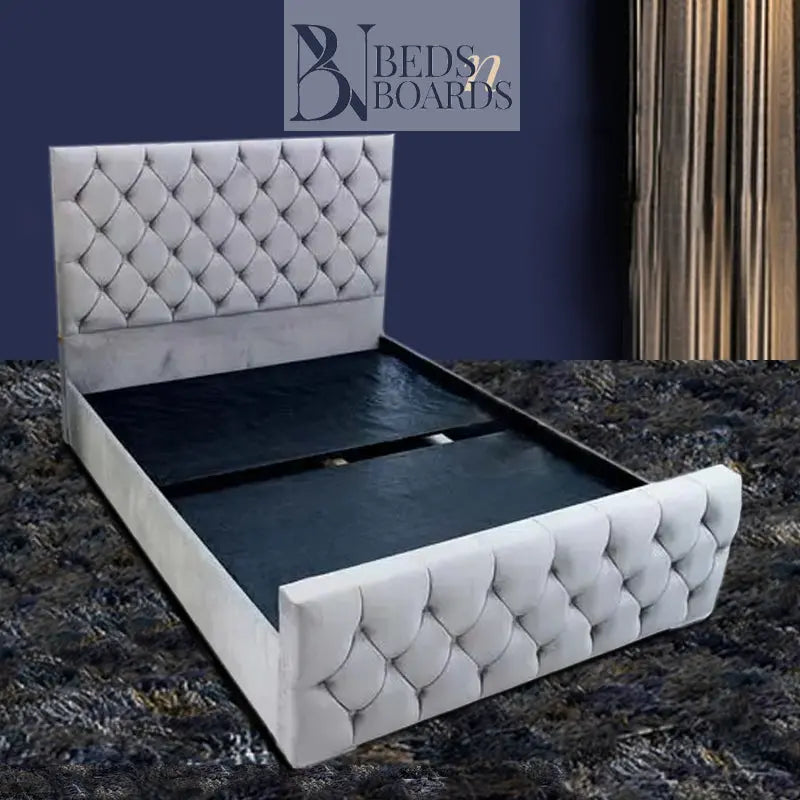 Isabella Beautiful Dotted Bed Only Furniture