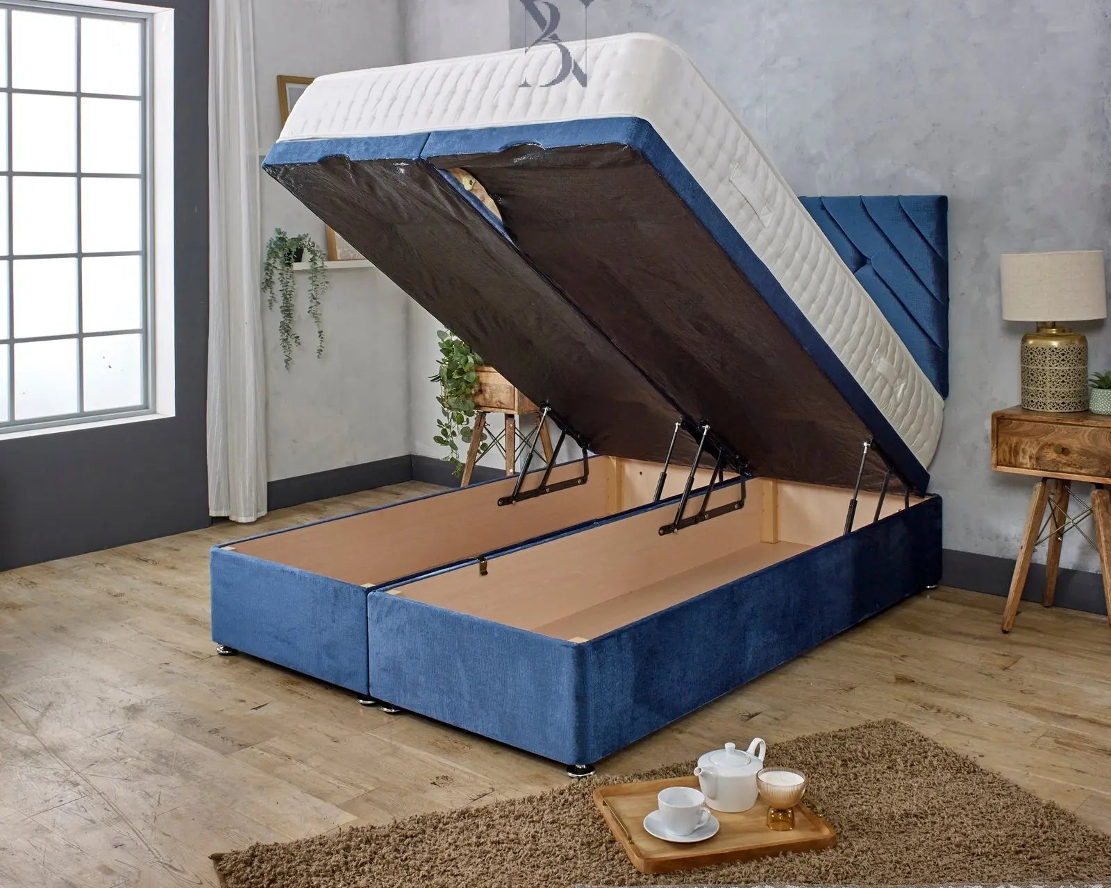 Fairy Meadow Ottoman Divan Bed - BedsnBoards