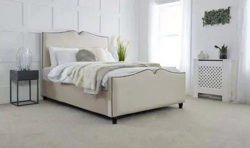 Knox Velvet-Finish Bed Frame - BedsnBoards