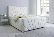 Majestic Sunrise Upholstered  Bed - BedsnBoards