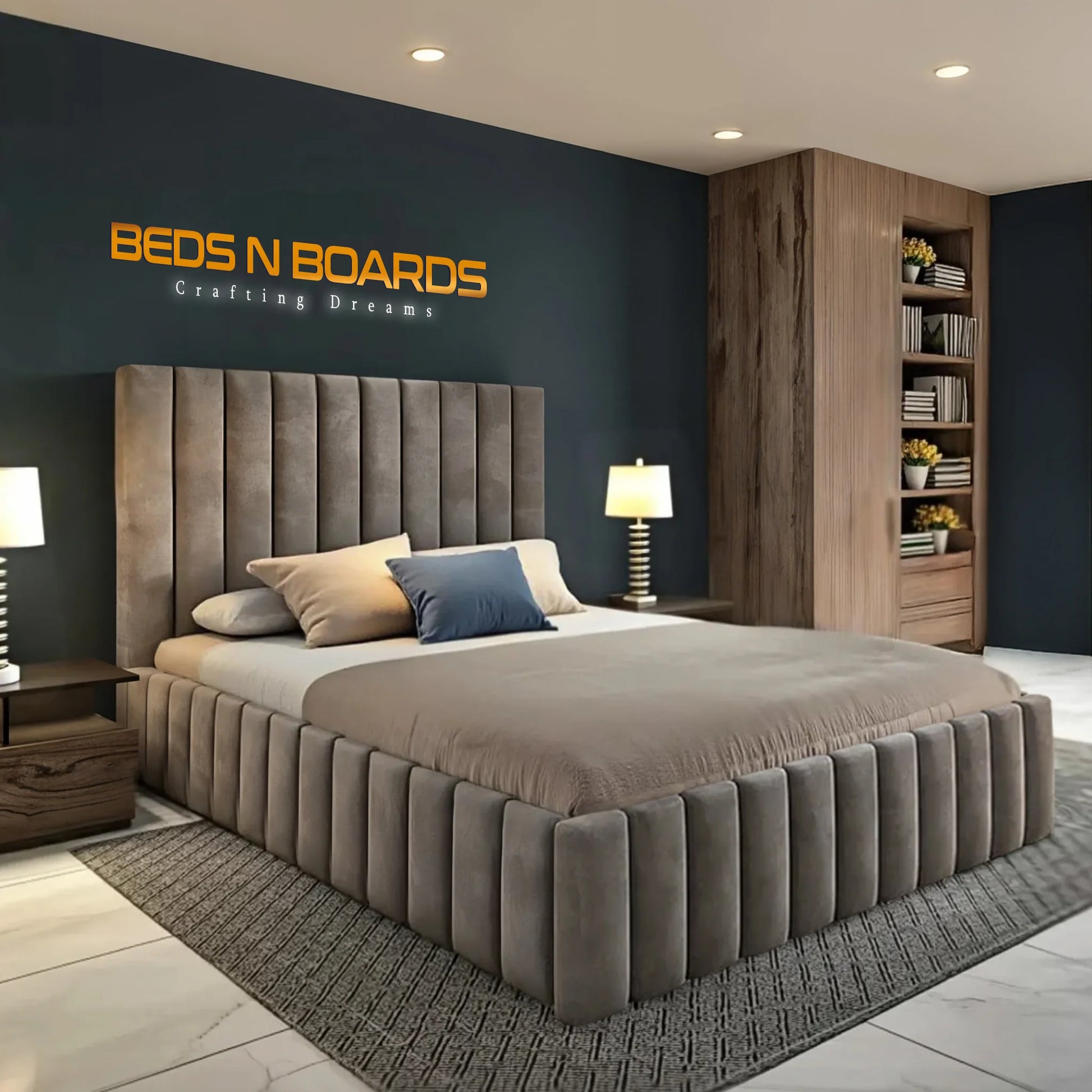 Manhattan Grid Luxury Bed 