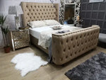 Load image into Gallery viewer, Marilyn Wingback Upholstered Bed
