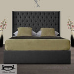 Load image into Gallery viewer, Marley Dotted Buttons Luxury Bed
