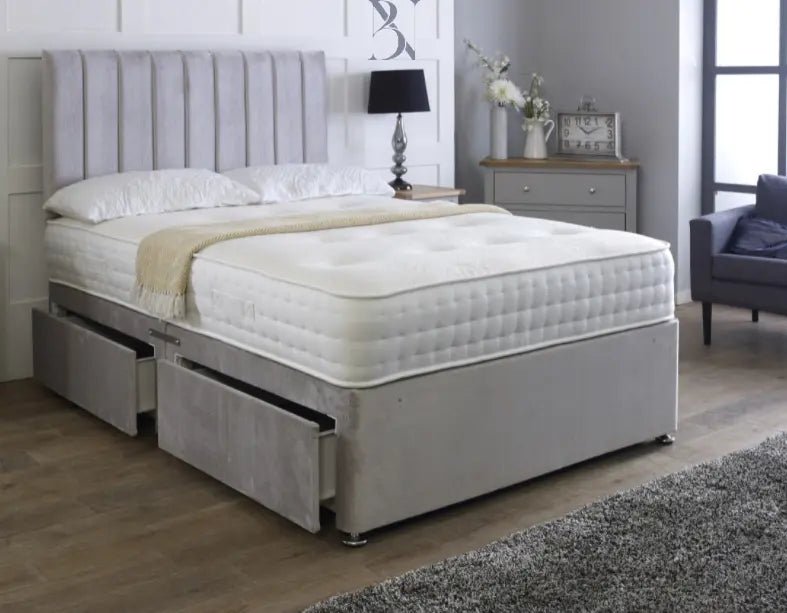 Modern Apollo Liner Divan Storage Bed - BedsnBoards
