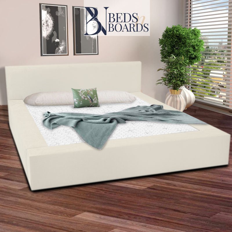 2025 Teddy Boucle Luxury Bed – Modern Edge Design - BedsnBoards