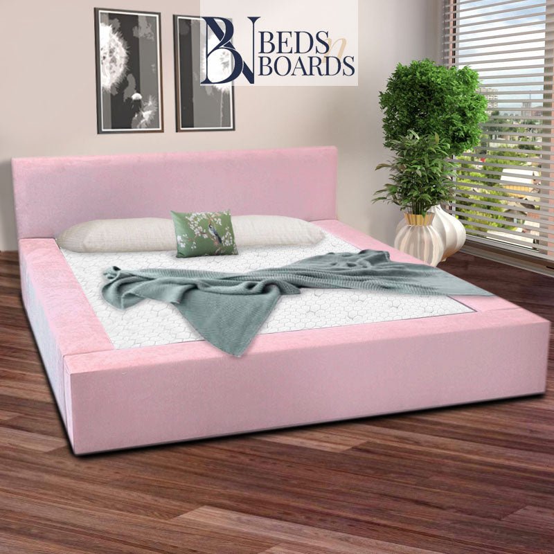 2025 Teddy Boucle Luxury Bed – Modern Edge Design - BedsnBoards