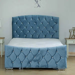 Load image into Gallery viewer, New Half Moon Curved Upholstered Sleigh bed
