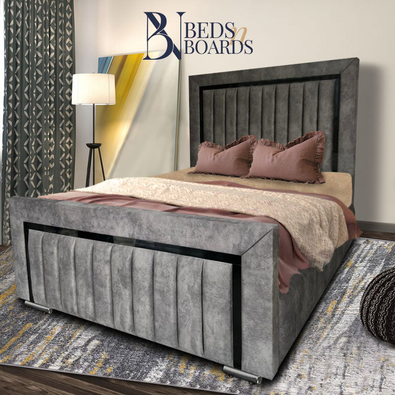 2025 Golden Ibiza Linear Bed with Gold Fabric Lining