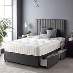 Load image into Gallery viewer, Olly Panelled Liner Divan Bed Set
