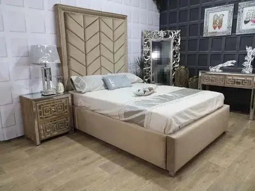 Olympia Beautiful Upholstered Bed - BedsnBoards