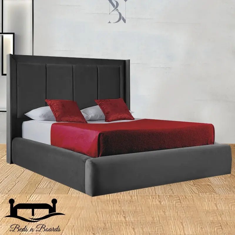 Dolphin Luxury Plain Border Panel Liner Bed - BedsnBoards