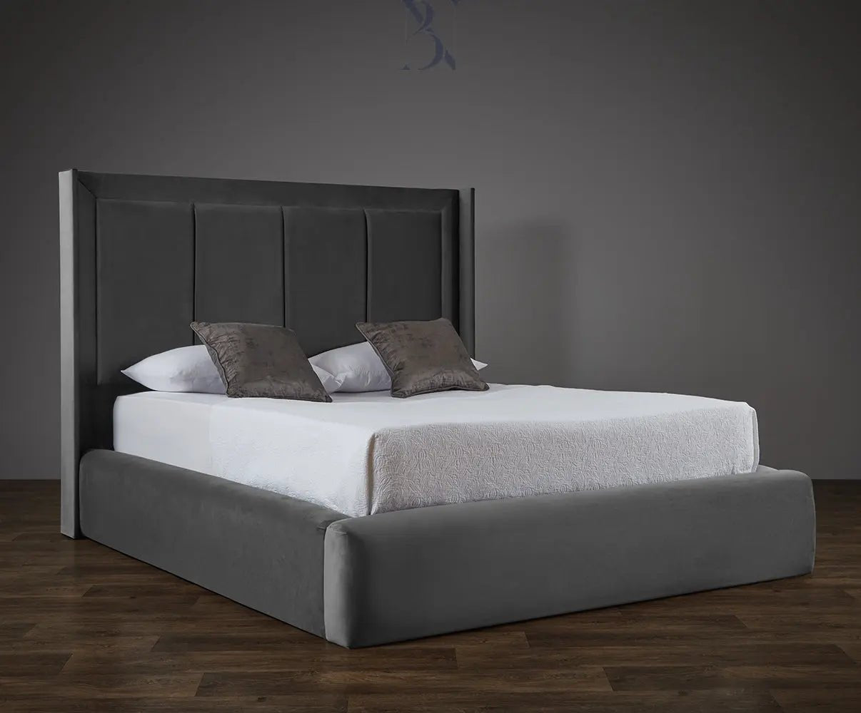 Dolphin Luxury Plain Border Panel Liner Bed - BedsnBoards