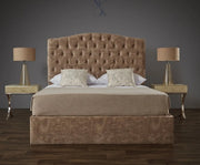 Roma Dotted Buttons Luxury Bed - BedsnBoards