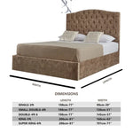 Load image into Gallery viewer, Roma Dotted Buttons Luxury Bed
