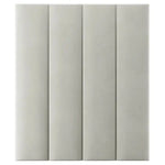 Load image into Gallery viewer, Smoke Grey Velvet Individual Upholstered Headboard Panel - 45cm
