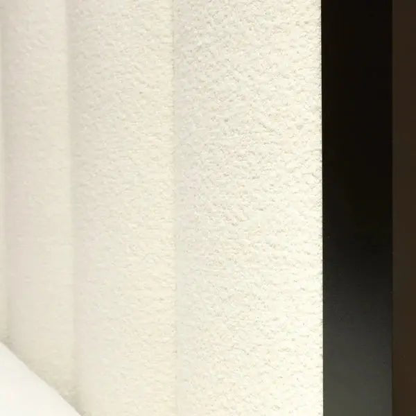 Valentina Cloud Boucle & Black Channeled Headboard - BedsnBoards