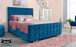 Load image into Gallery viewer, Vienna Cubed Dotted Upholstered Bed Frame
