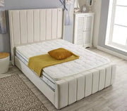 Berlin Wingback Luxury Upholstered Bed - BedsnBoards