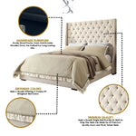 Load image into Gallery viewer, Wingback Chesterfield Napnest Luxury Bed
