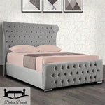 Load image into Gallery viewer, Miami Wingback Curved Chesterfield Luxury Bed
