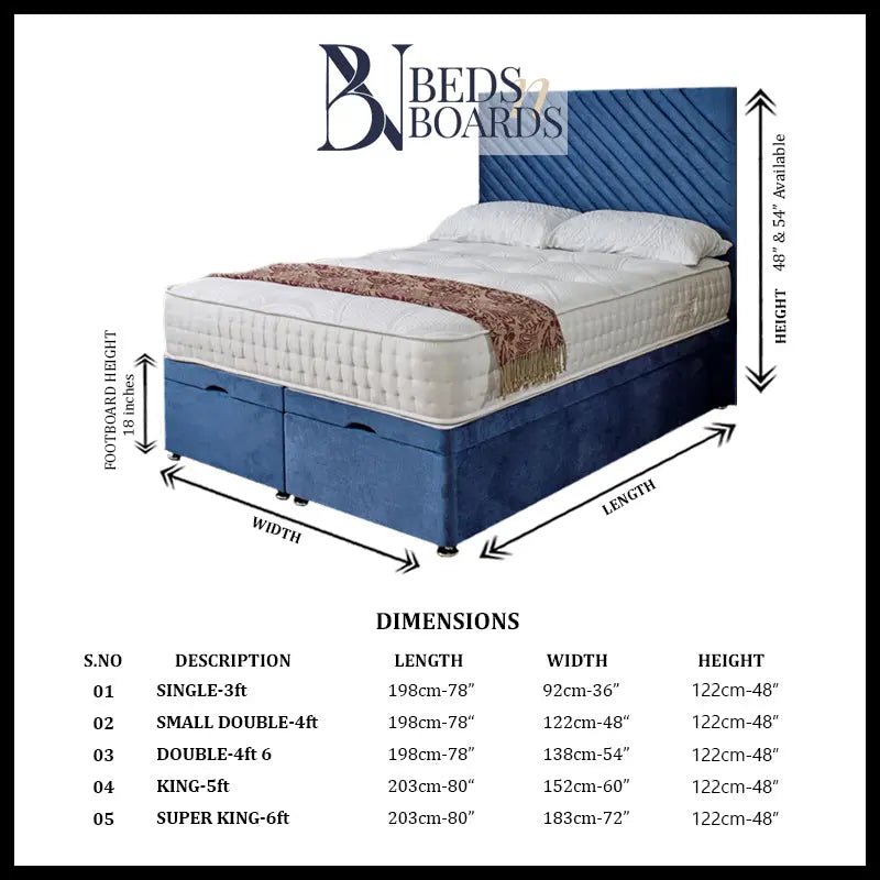 Zebra Ottoman Divan Bed BedsnBoards