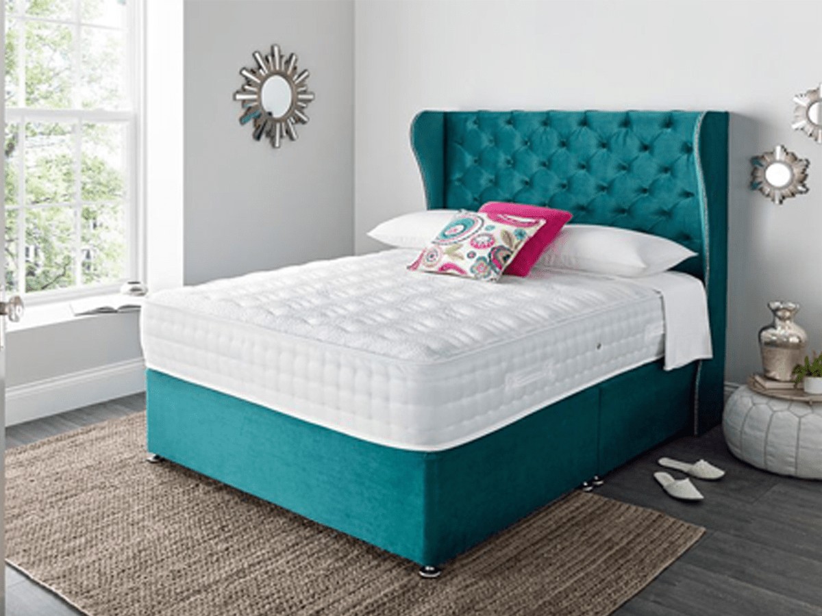 Chesterfield WingBack Ottoman Divan Bed - BedsnBoards