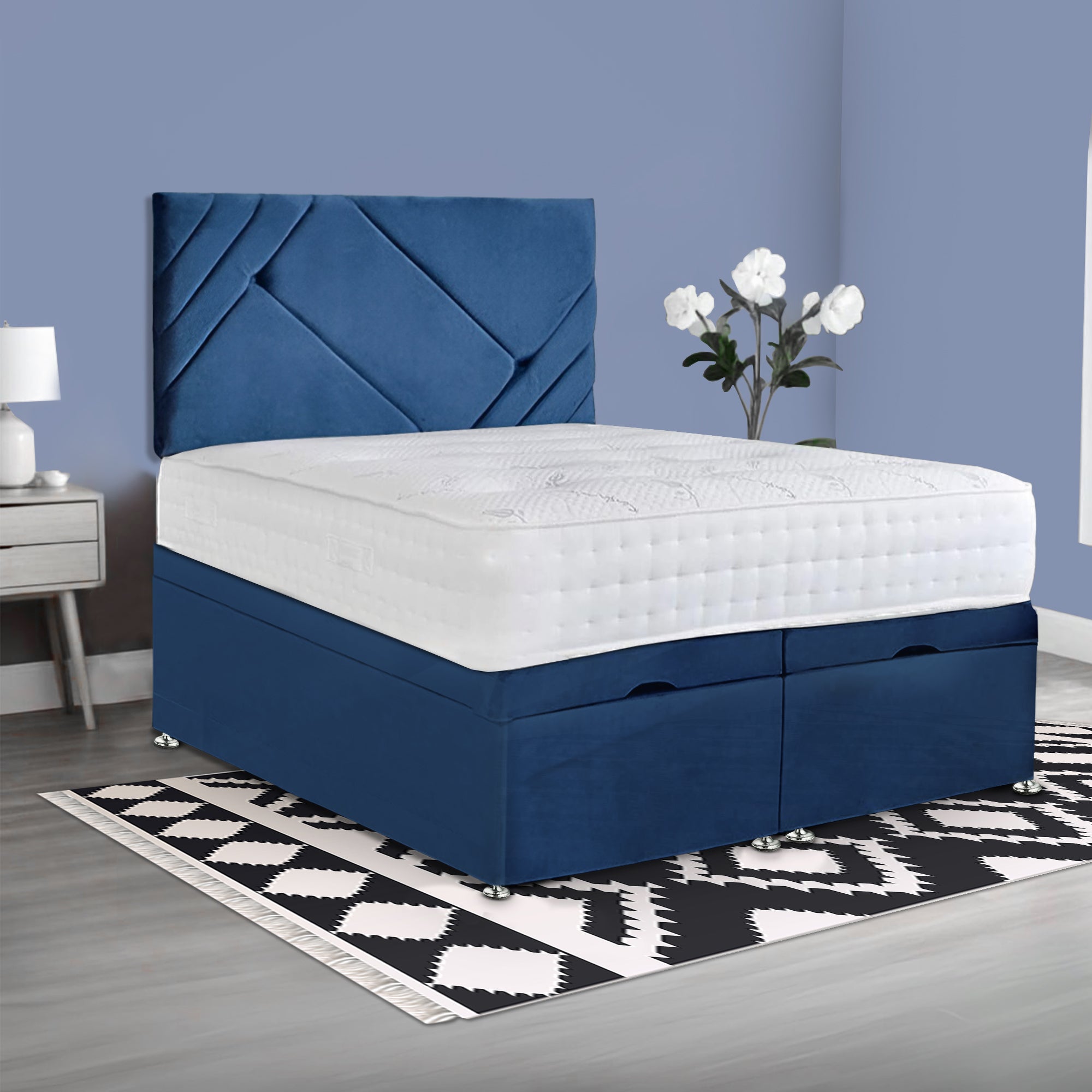 Fairy Meadow Ottoman Divan Bed - BedsnBoards