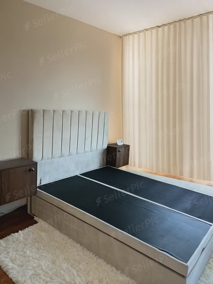 Load video: Apollo Panel Ottoman Divan Bed