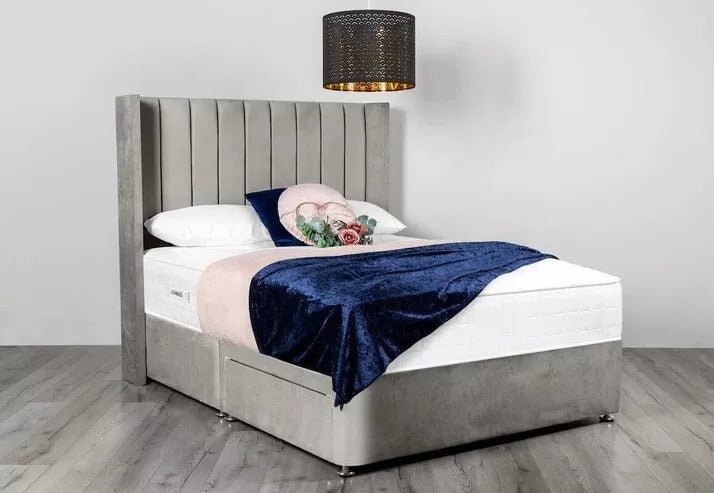 Hilton WingBack Ottoman Divan Bed - BedsnBoards